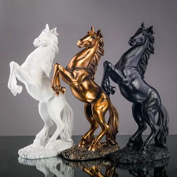 Статуя Скандинавской лошади из смолы, Скульптуры, Абстрактные украшения для Статуэток, Скульптурная комната для интерьера, Украшения для дома, ремесла