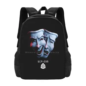 Scp-035-Двойные маски, Новые поступления, сумки унисекс, Студенческая сумка, рюкзак Scp 035 Possessive