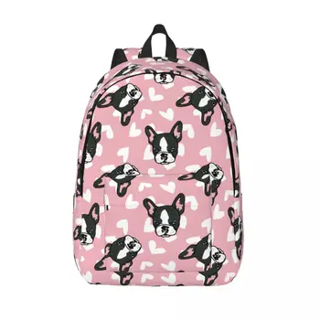 Рюкзак для бульдога для мальчиков и девочек, школьная сумка для школьников, рюкзак для животных, дошкольная начальная сумка, уличная