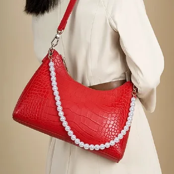 Сумка ZOOLER из натуральной кожи, красные сумки-мессенджеры, женские кошельки с жемчугом, свадебные сумки для рук, цвета #qs358