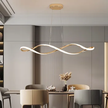 Современная люстра в скандинавском стиле неправильной формы, простая подвесная лампа для гостиной, ресторан, Кухонный остров, домашний декор, светодиодный светильник