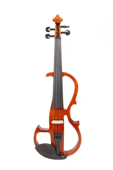 Advance 4-Струнная электрическая скрипка 4/4, фурнитура из черного дерева, корпус из цельного клена, приятный звук с бесплатными аксессуарами для сумки, полый дизайн