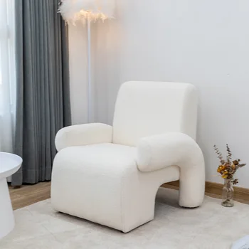 MOMO Современный Простой Односпальный диван, Дизайнерские Дизайнерские ткани для небольшой квартиры, Вестибюль, Гостиная, Скандинавское кресло Lazy Tiger